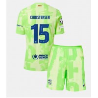 Barcelona Andreas Christensen #15 Tredje sæt Børn 2024-25 Kortærmet (+ Korte bukser)